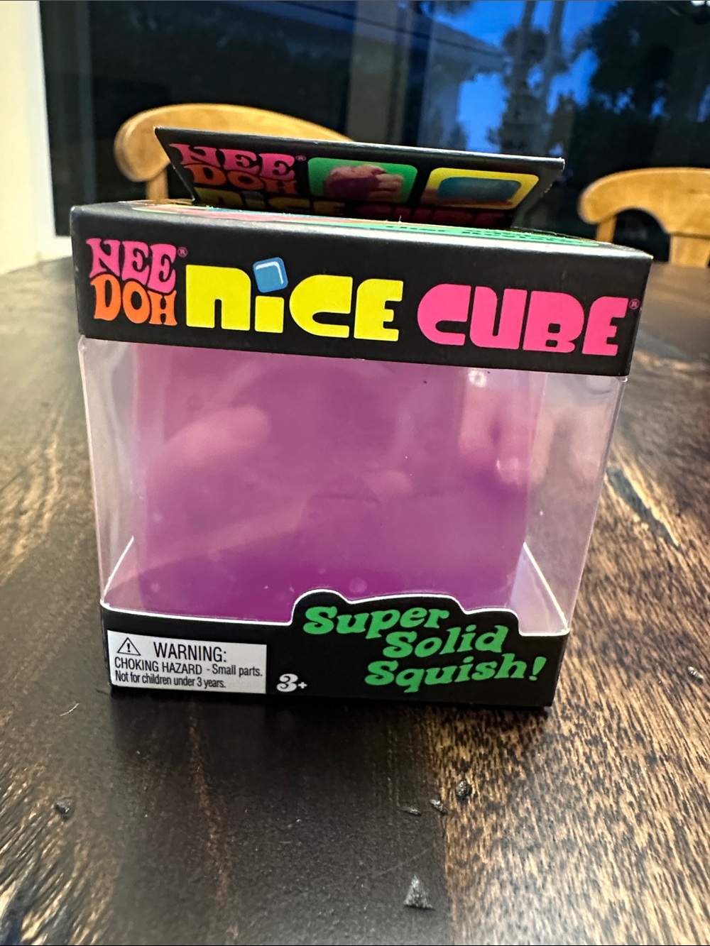 Needoh Nice Cube - Purple Super Solid Squish Toy